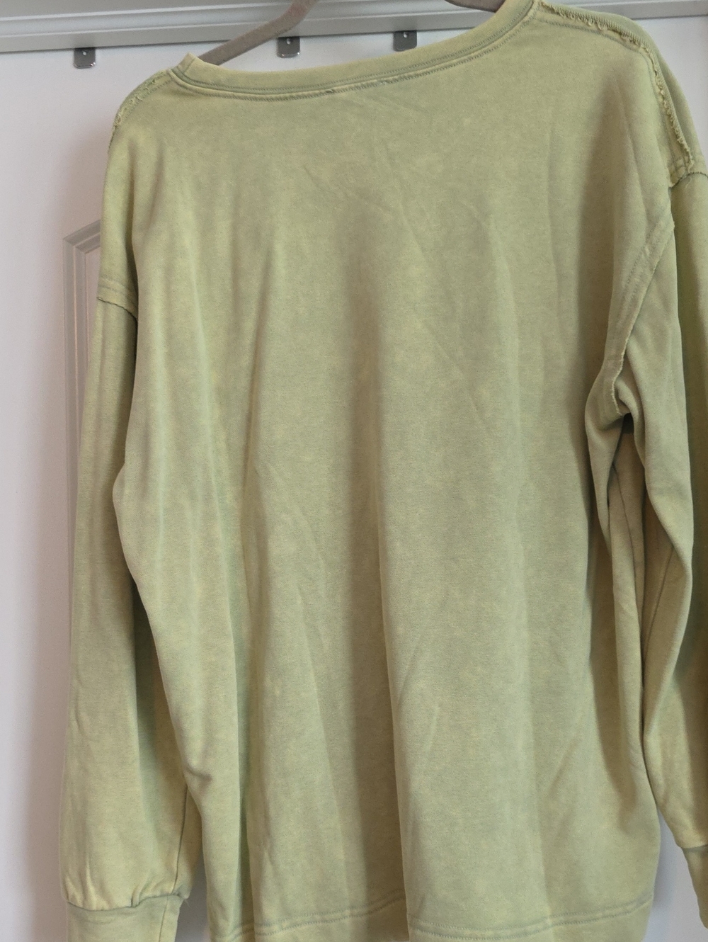 NWT SAGE + FIG BOWS Sweatshirt Oversized Small Mineral Washed - Picture 3 of 6